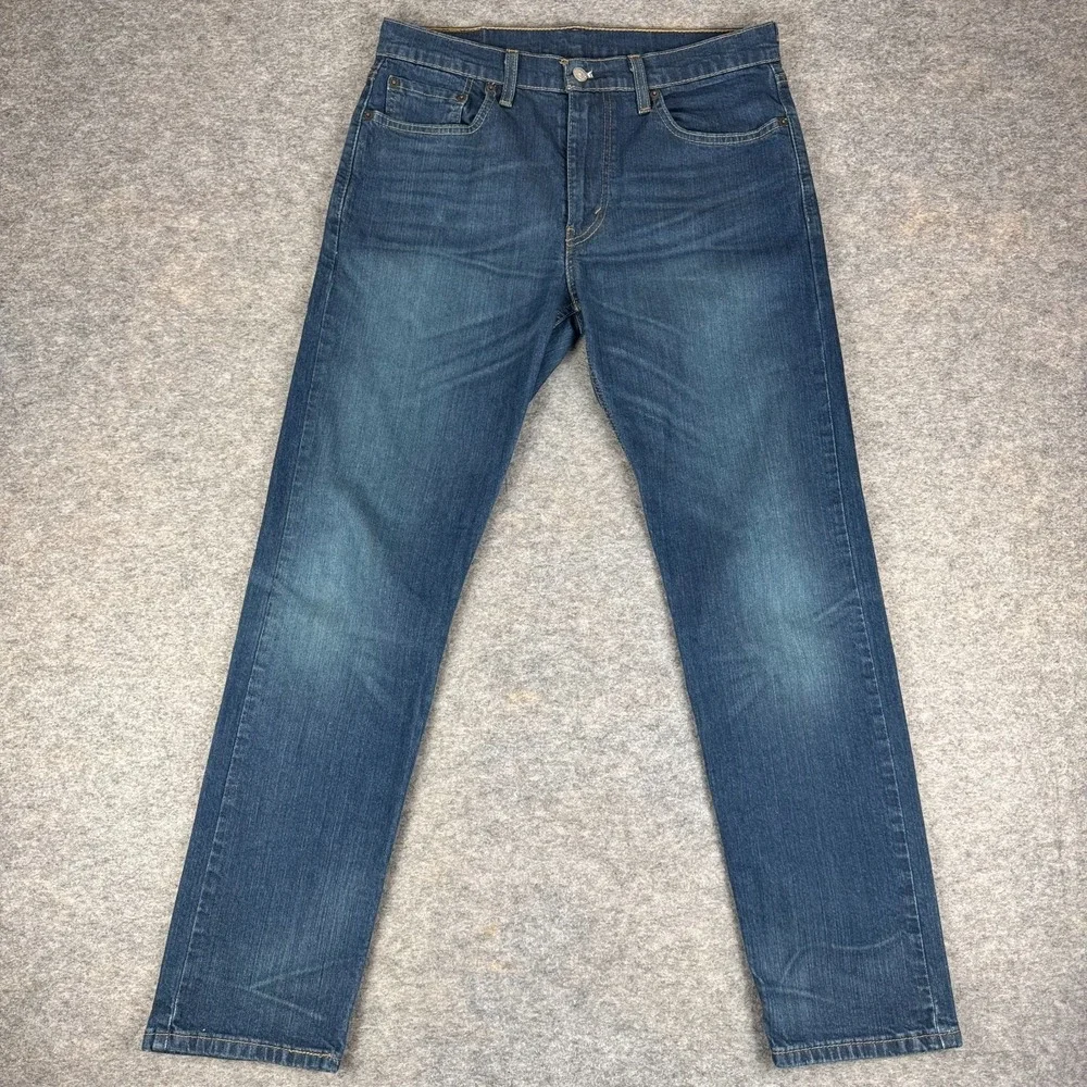 Levi's 502 Jeans Regular Taper Fit Blue Mens 33x32